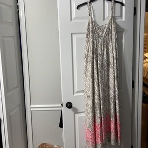 Merona boho patterned spaghetti strap maxi dress
